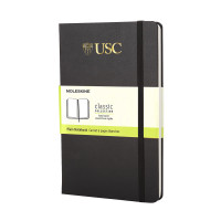USC Trojans Black Shield Large HC Plain Moleskine Notebook